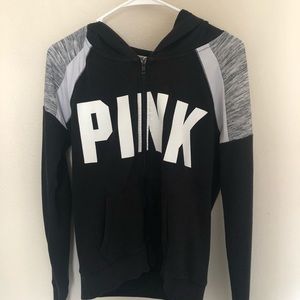 Pink VS zip up hoodie